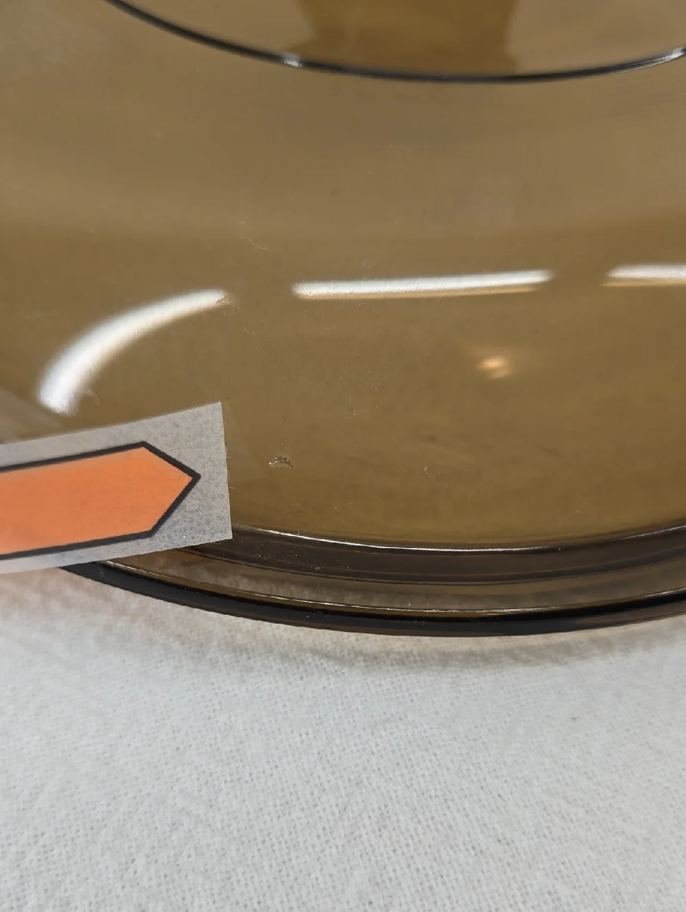 PYREX Vision Ware LID ONLY amber glass V 1.5 C B